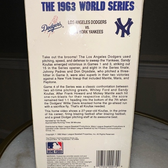 MLB Home VHS World Series Collection - 1961, 1962 and 1963 - Picture 3 of 6